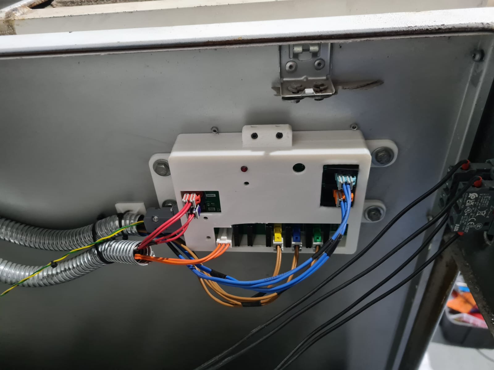 Industrial washing machine control panel